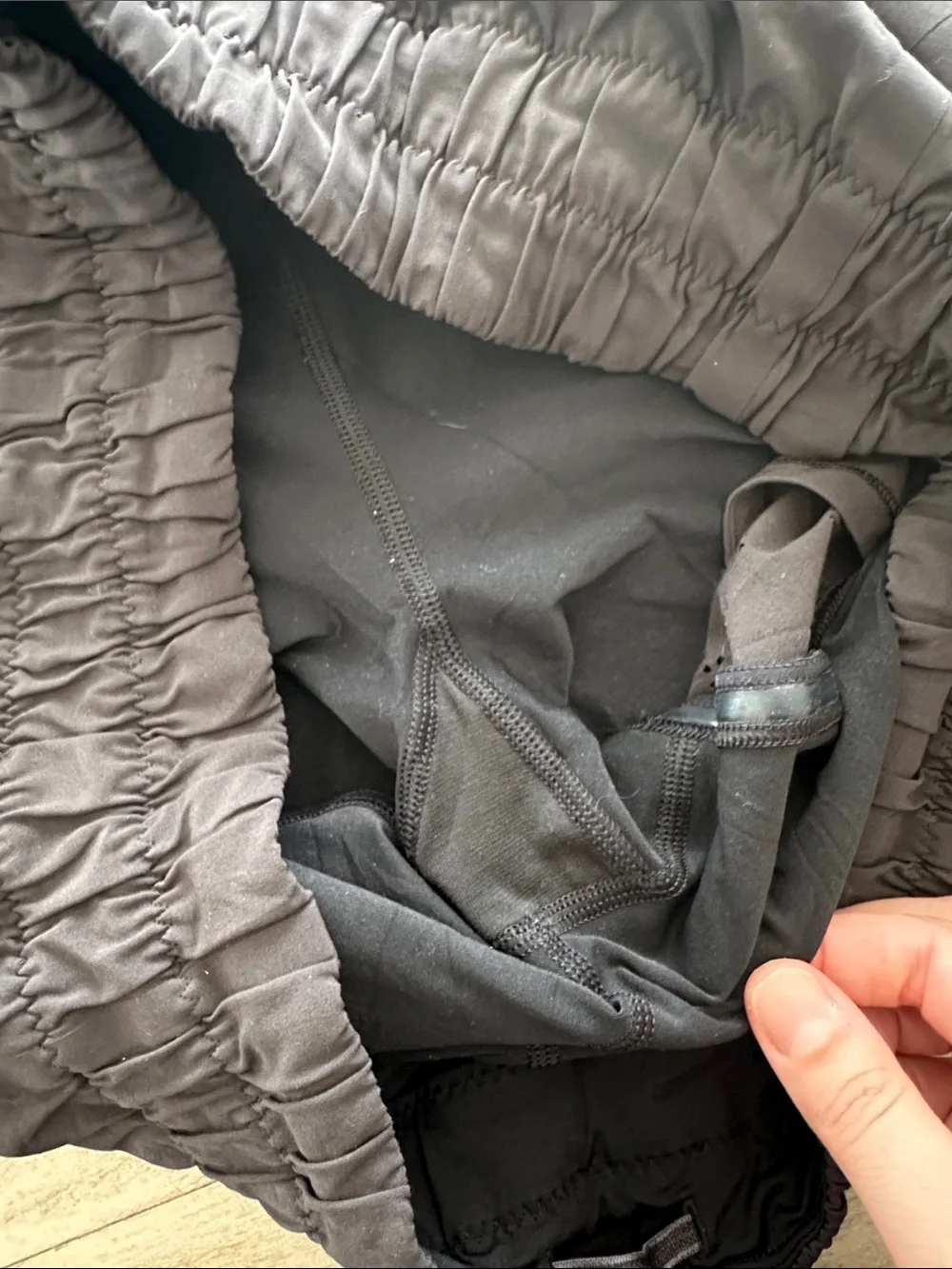 Lululemon Run: Breeze By Skirt Laser Cut charcoal gray 10